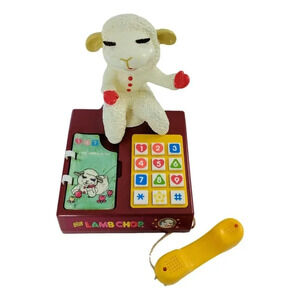 Shari Lewis Lamb Chop Play Telephone Vintage Toy 1993  Play-Tech HTF Working